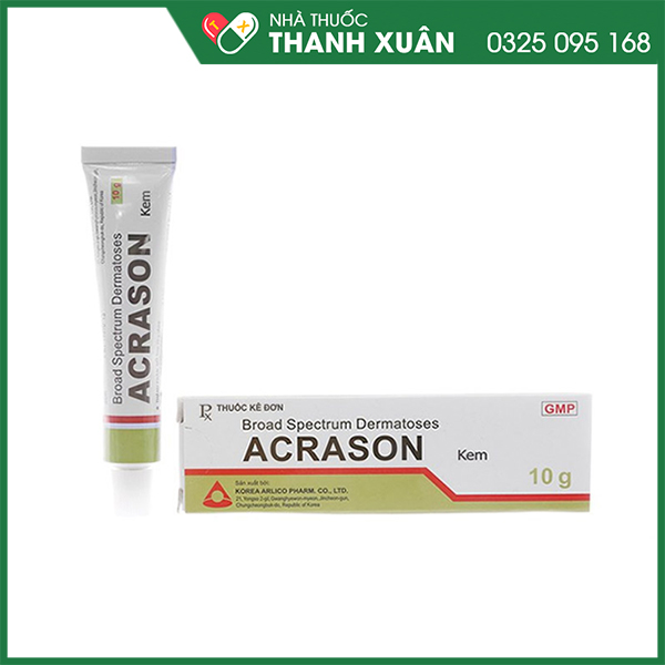 Thuốc Acrason Cream điều trị nấm da, dị ứng